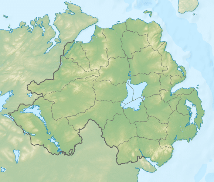 The border with the six counties of the North of Ireland, shut due to spread of Covid. 