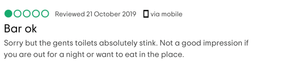 A warning for the men from one of the most hilarious TripAdvisor reviews about Wetherspoons Belfast.