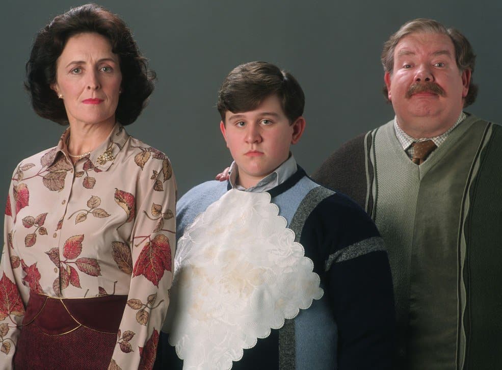 Fiona Shaw plays Harry Potter's aunt.