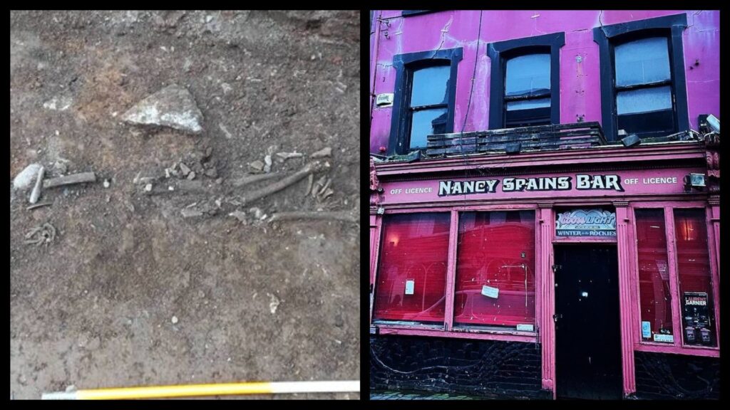 The first skeletal remains were discovered around two weeks ago under the Cork pub. This led to the discovery of five other bodies. 