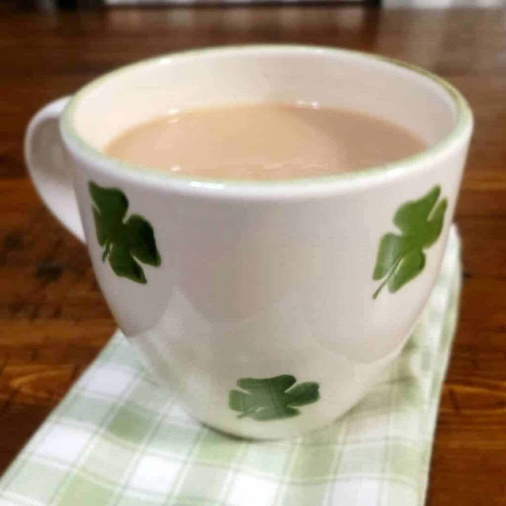 Tea is a great accompaniment for an Irish breakfast.