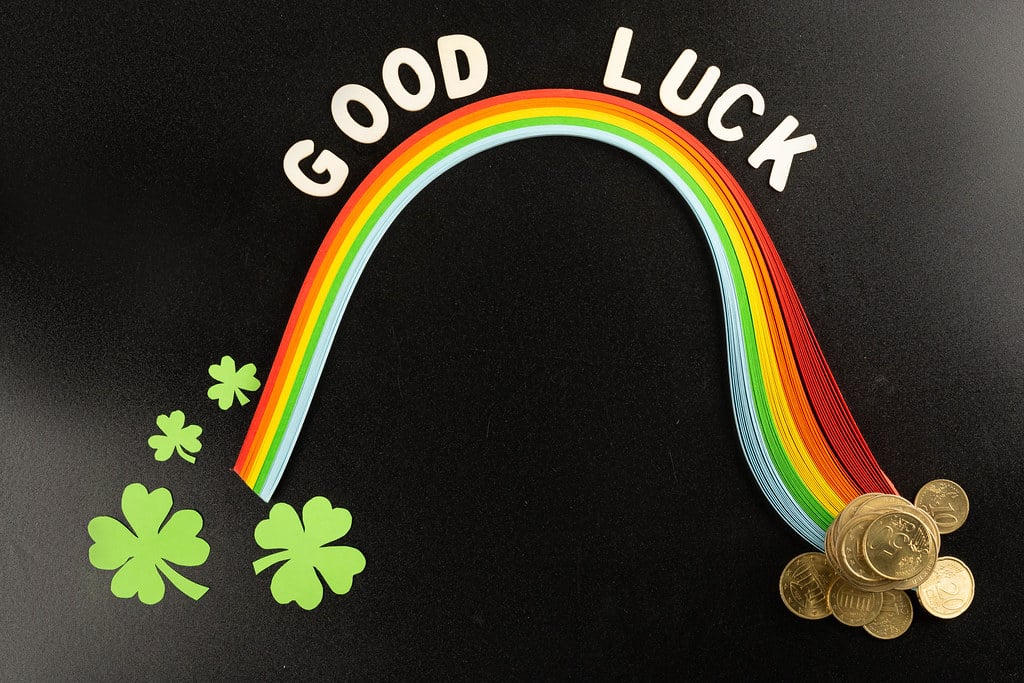 The luck of the Irish, a light-hearted phrase.