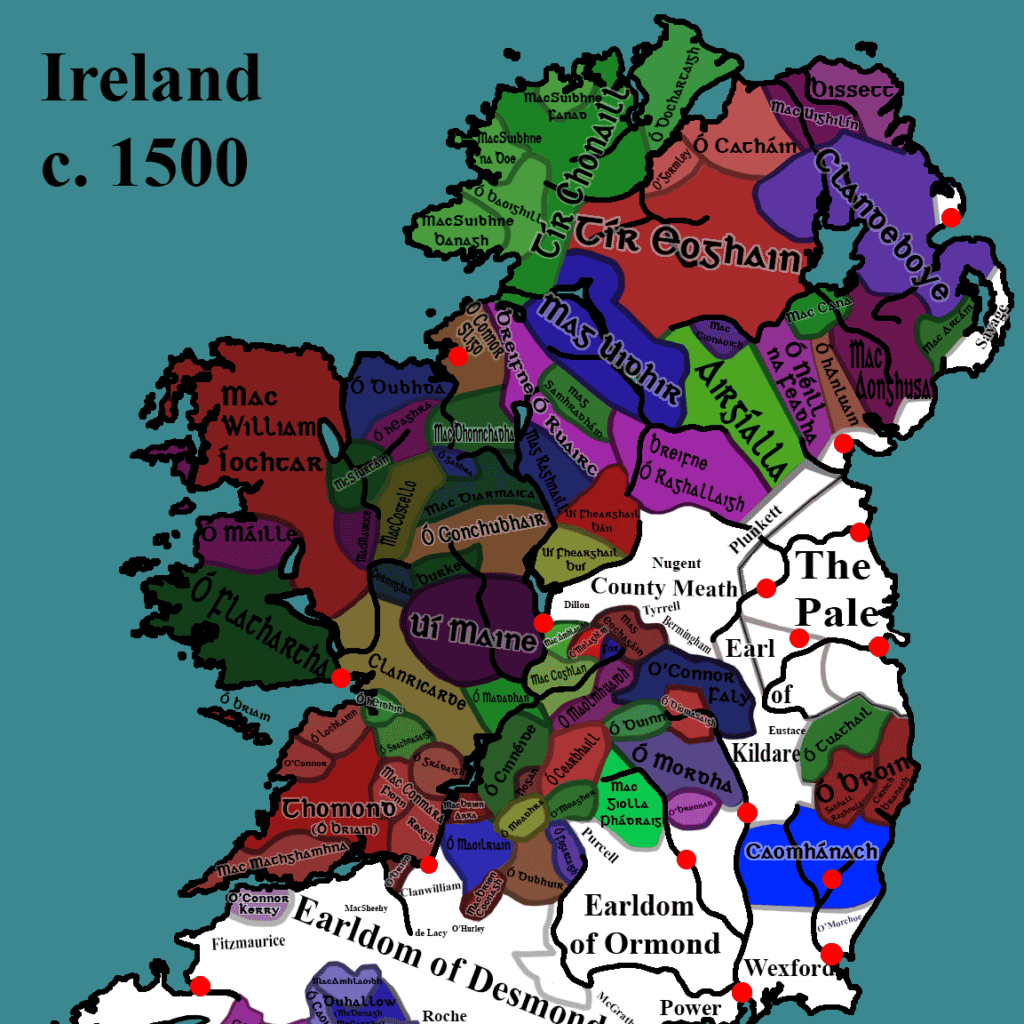 Connacht was made up of various independent Gaelic kingdoms.